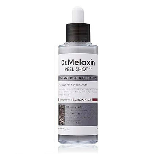Korean Dr. Melaxin White & Black Rice Exfoliating Essence Gentle Moisturizing Hydrating Softening Skin Care Serum