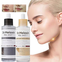 Korean Dr. Melaxin White & Black Rice Exfoliating Essence Gentle Moisturizing Hydrating Softening Skin Care Serum